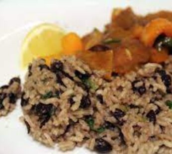 Rice and Peas (black beans)